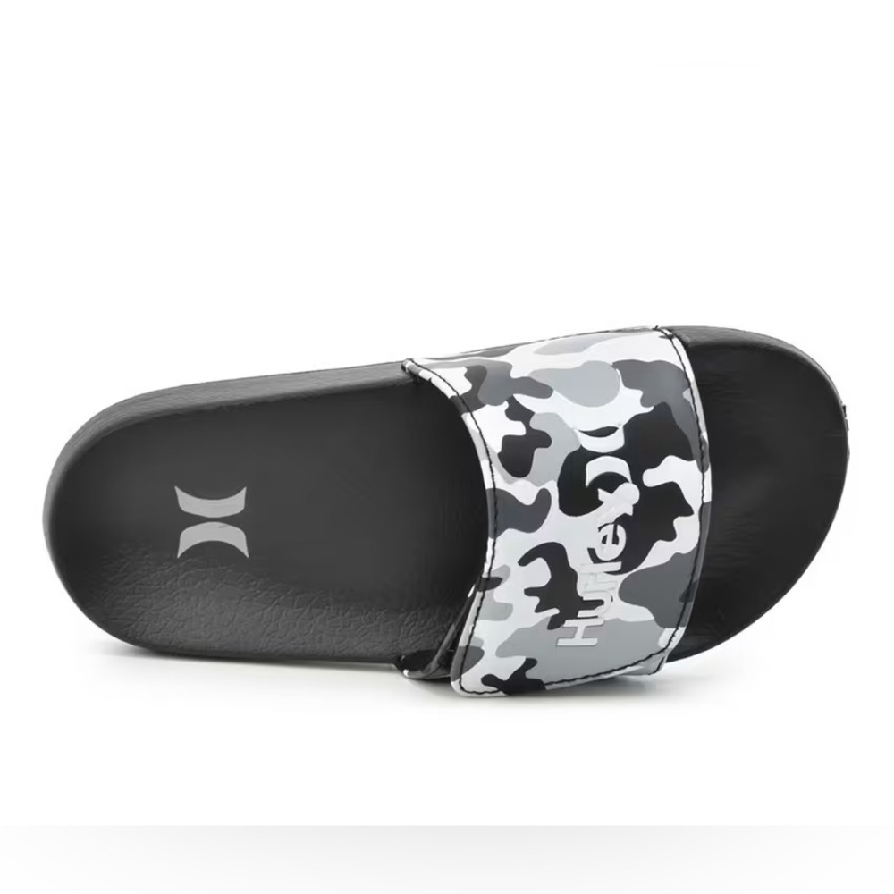 Hurley little boy size 12 Velcro camo sandal slides NAIA-V sport